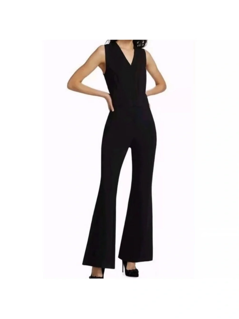 SPANX Small Regular Jumpsuit Perfect Sleeveless Jumpsuit in classic black NWT - Picture 9 of 14
